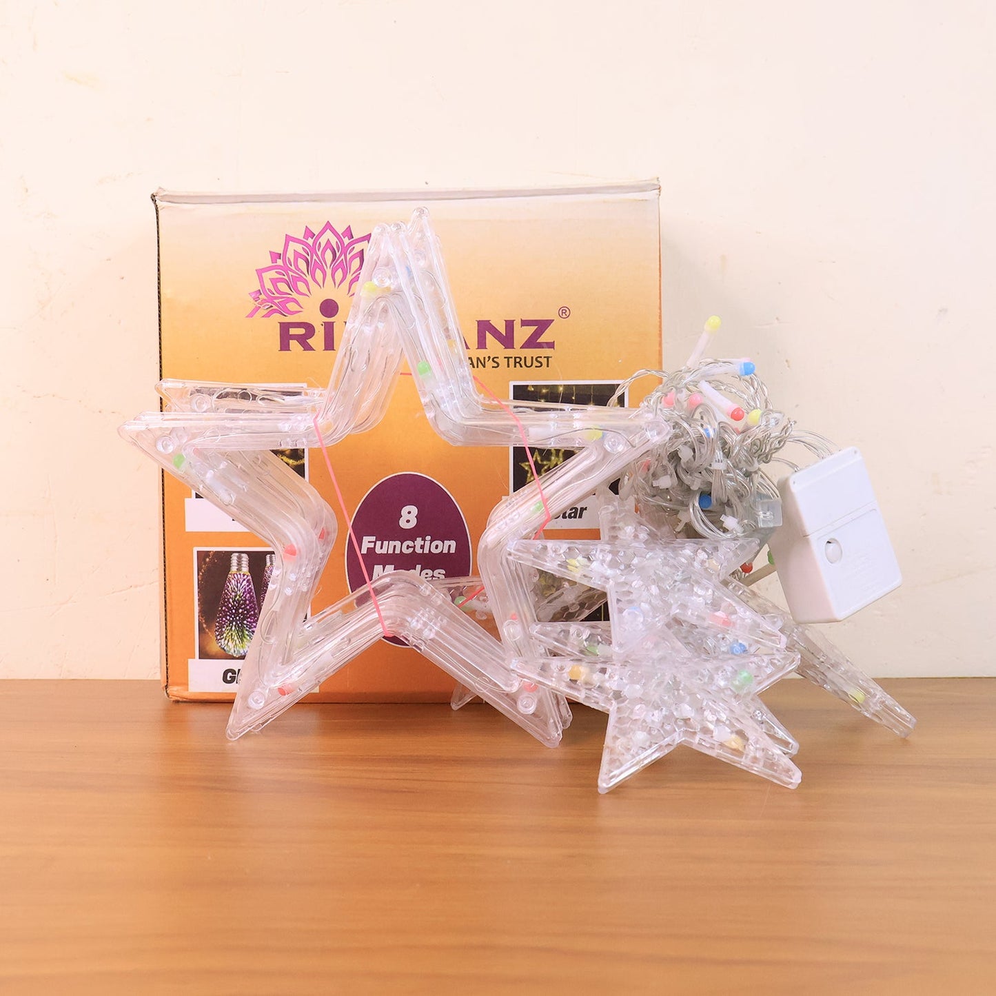 12 Star LED Curtain Lights for Diwali