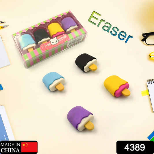 Eraser Set for Kids School Gifts (1 Set 4 Pc, Themed)