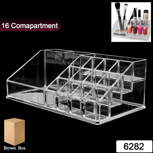 16 Compartment Cosmetic Makeup Jewellery Lipstick Storage Organiser Box