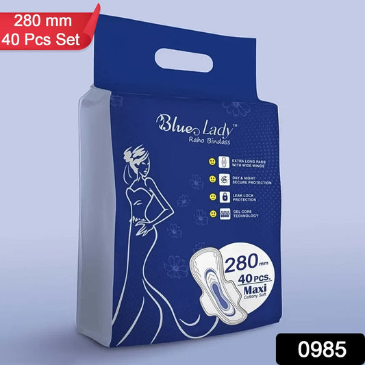 Blue lady cotton pads