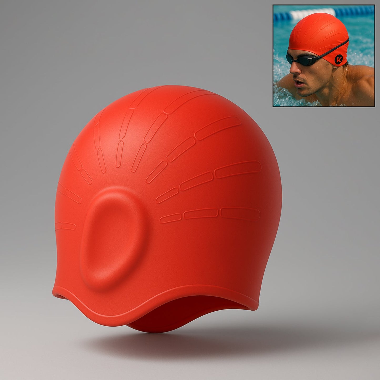 Konex Professional Silicone Swimming Cap (1 Pc)