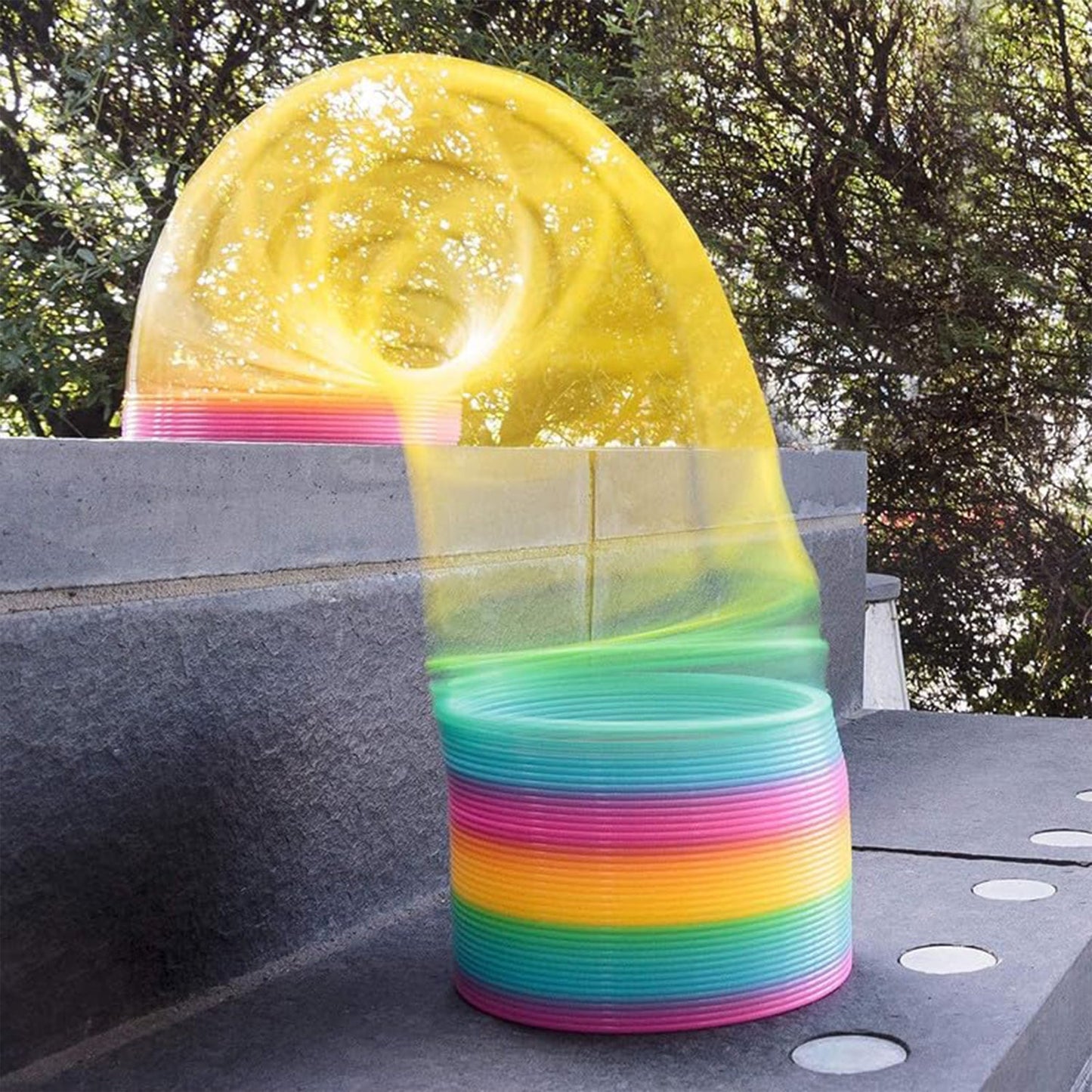 Rainbow Slinky Spring Toy – Compact Fun Toy for Kids & Adults, Gift-Friendly