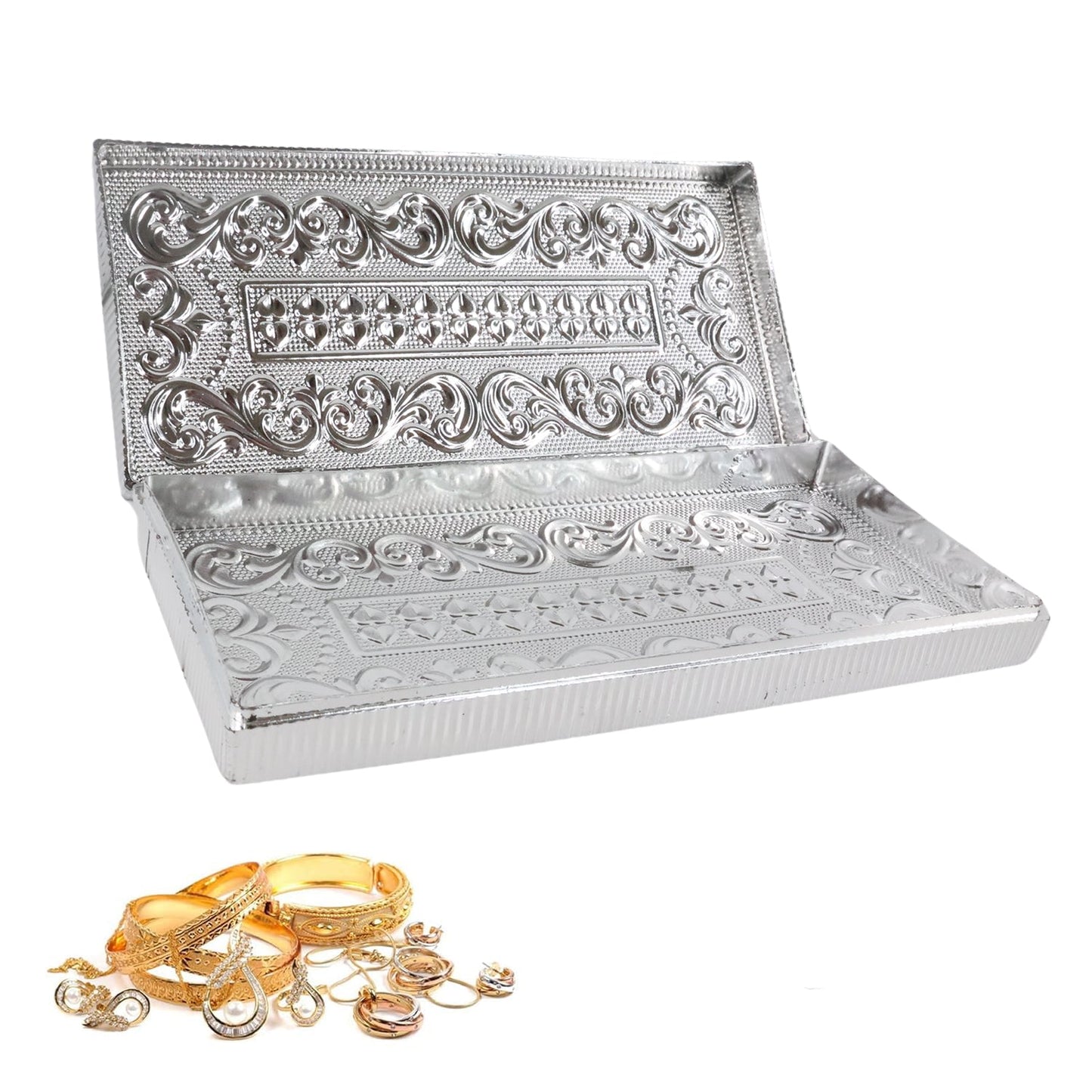 Multipurpose Rectangular Shaped Decorative Designer Gifting Cash Box (1 Pc / 20×9 Cm)