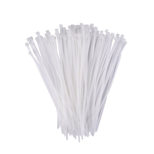 3.2×200 MM Nylon Self-Locking Cable Ties – Heavy Duty Zip Wire Tie (Pack of 100, Black)