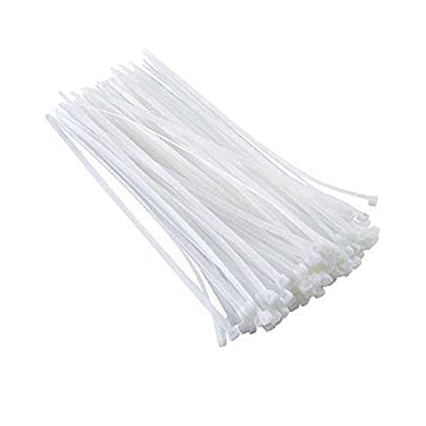 10Inch Nylon Self Locking Cable Ties, Heavy Duty Zip Wire Tie. Pack 100 - Black