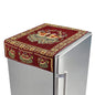 Cotton Fridge Top Cover with Side Pockets for Home Decor (100×60 CM)