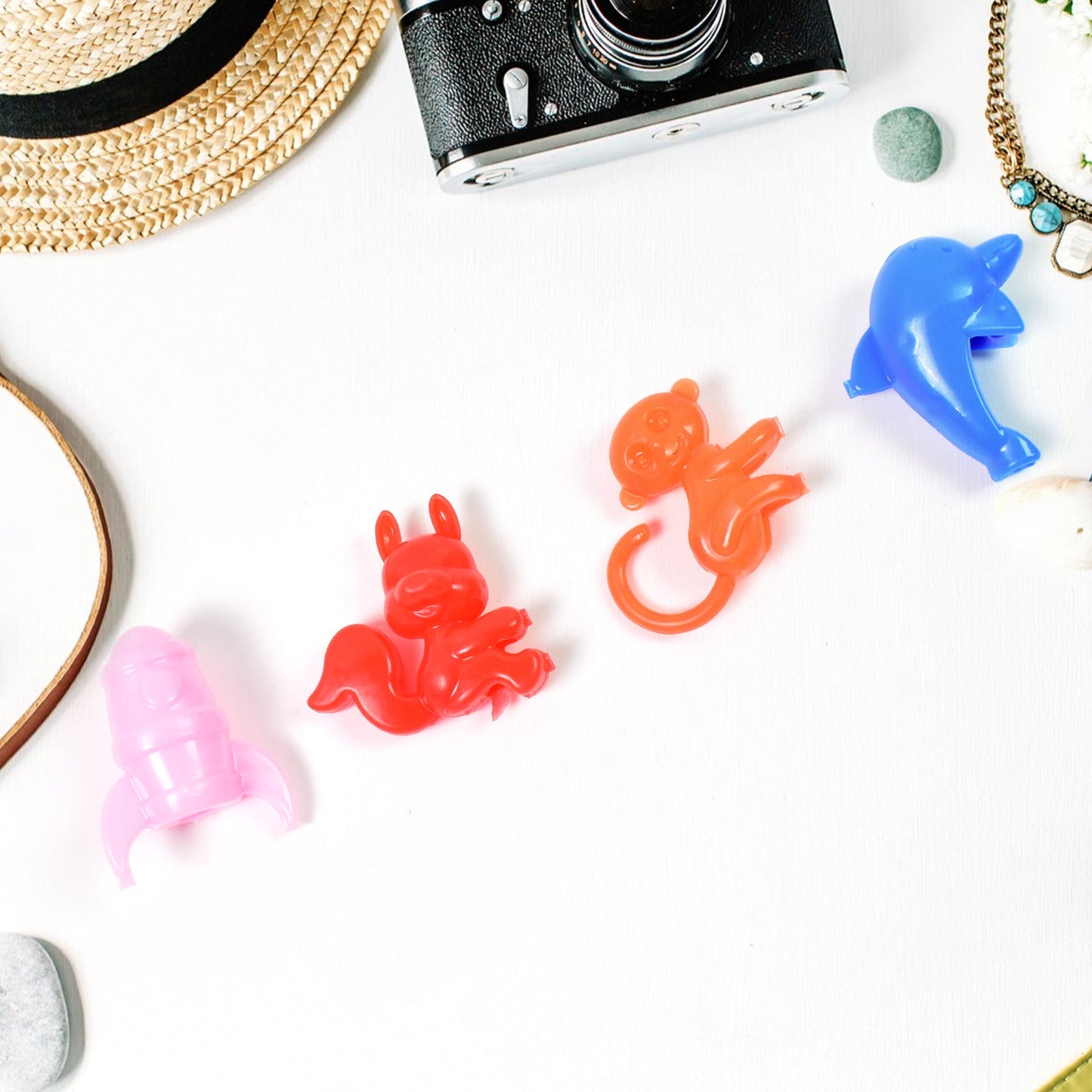 Mix Character, Monkey, Fish, Cat Pencil Top Promotional (1 Pc / Mix Colour & Design)