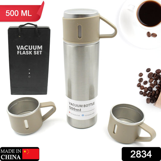 Stainless Steel Vacuum Flask Set (500ml)