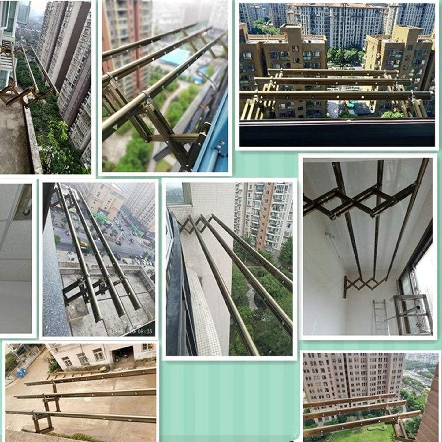 Clothes Rail Rack for Drying Clothes with Foldable Airer & Towel Holder for Home