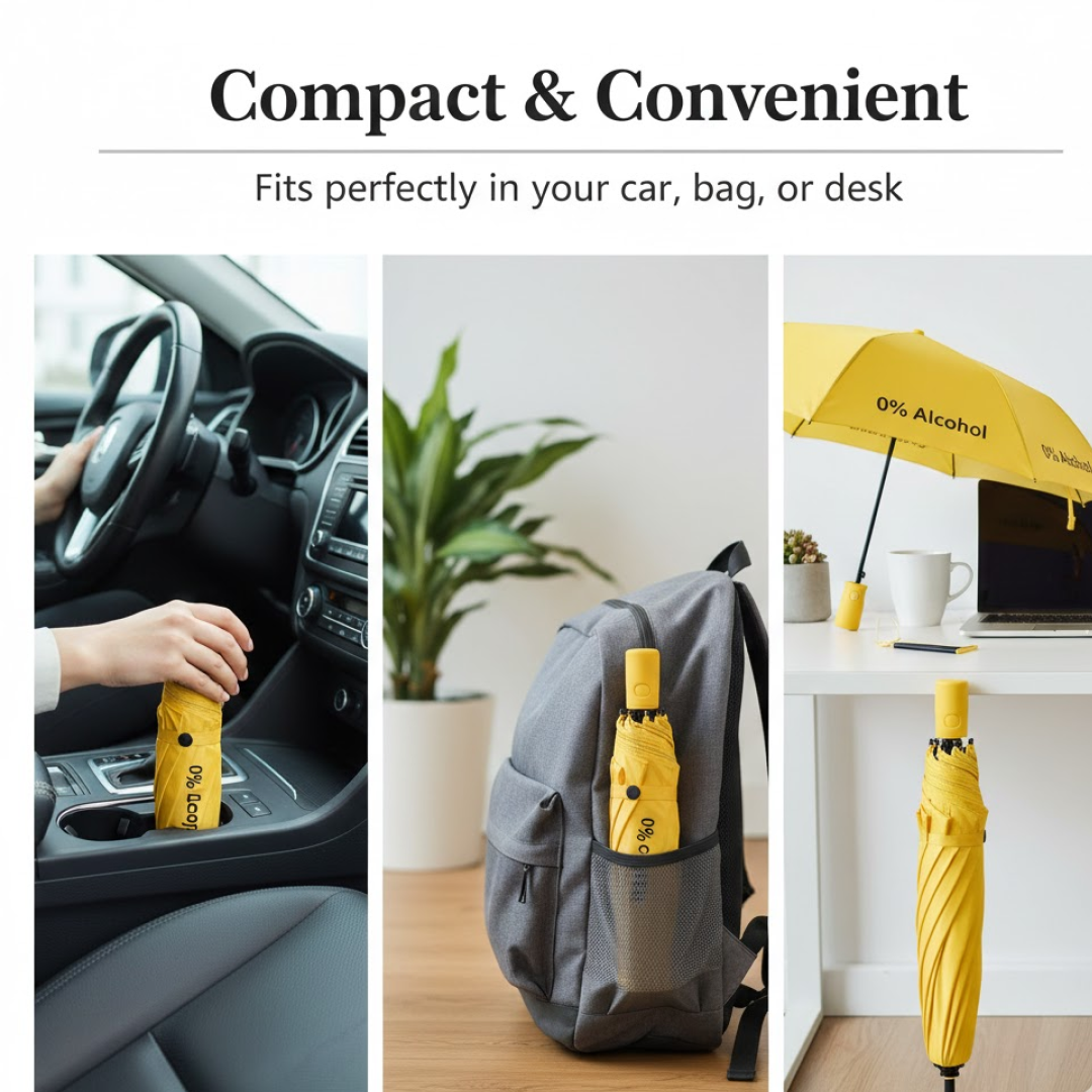 Pocket Folding Wine Bottle Umbrella