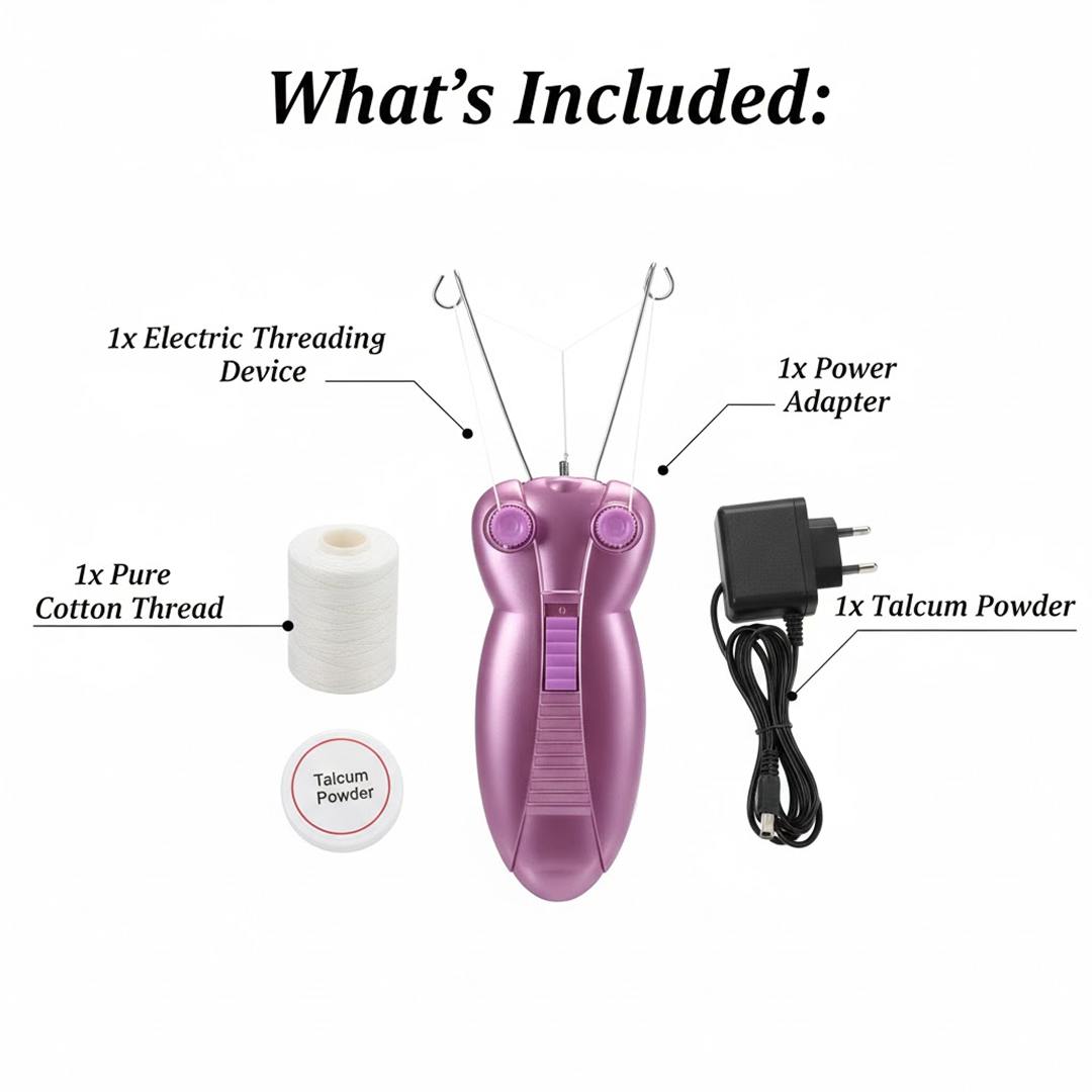 Electric Facial Hair Remover Machine (1 Set)