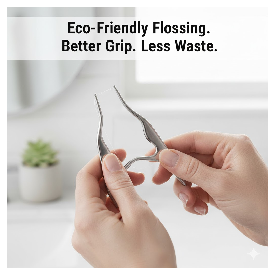 7 IN 1 STAINLESS STEEL TOOTHPICK FLOSSIER SET (1 SET / With Case)