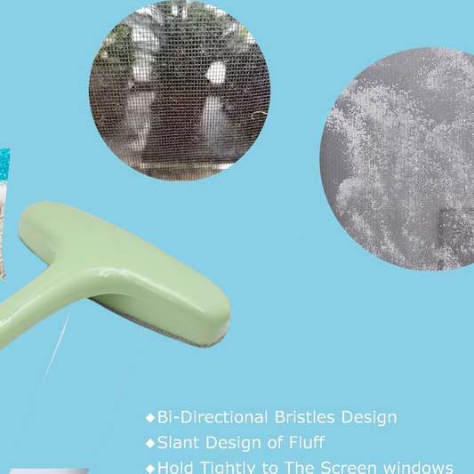 Window Screen Cleaning Brush With Extendable Handle (1 Pc)
