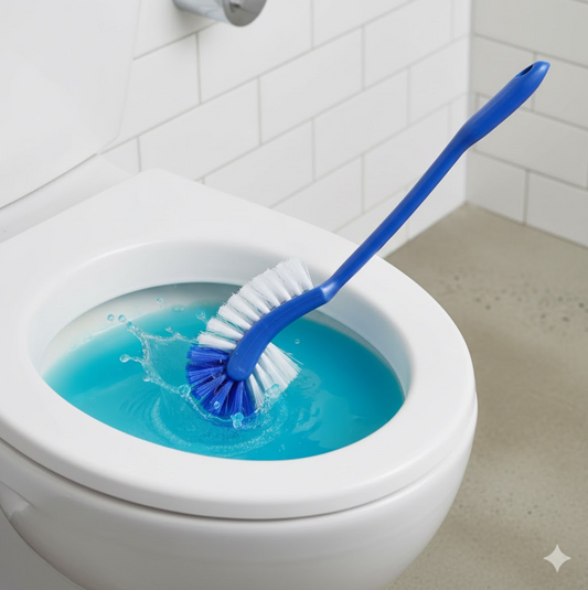 2 In 1 Double Hockey Stick Shape Toilet Brush