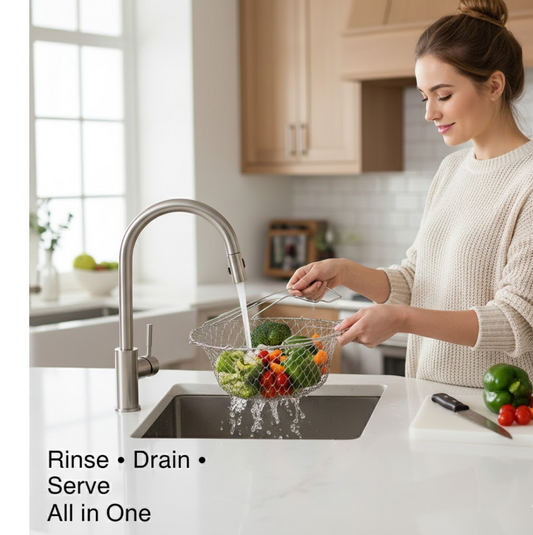 Foldable Strainer Chef Basket