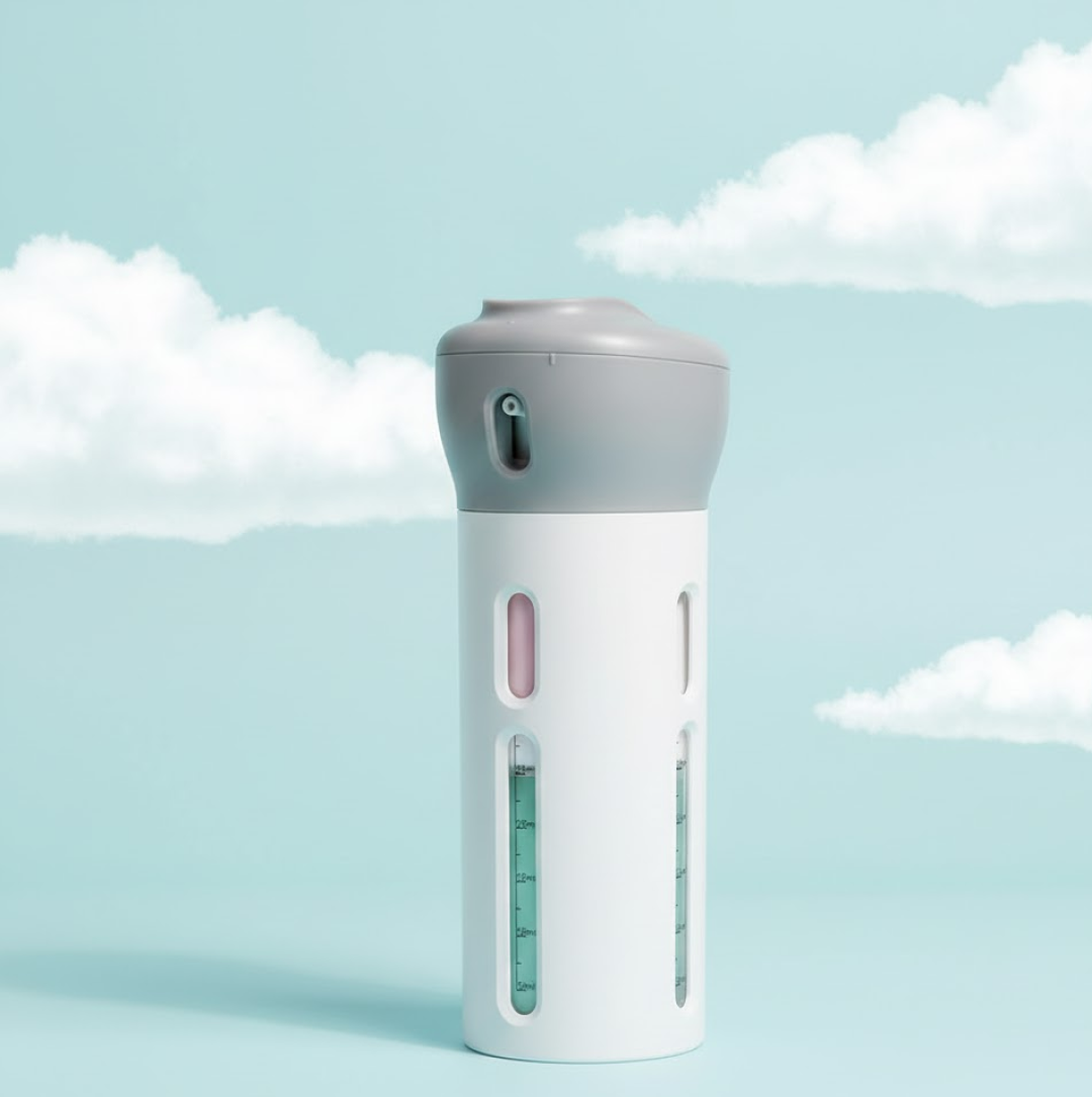 4 in 1 Travel Dispenser Bottle Set Travel Refillable Cosmetic Containers Set