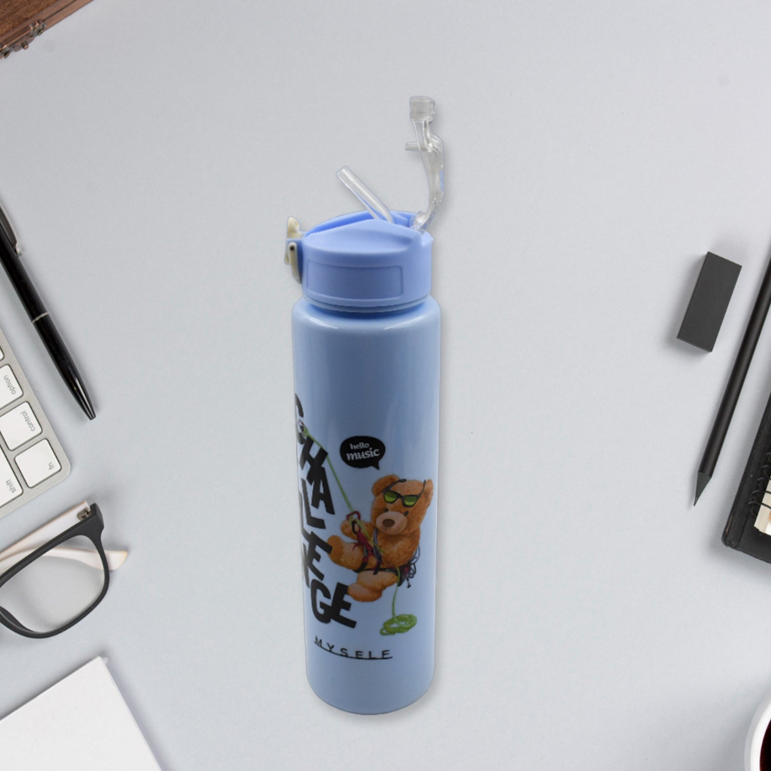 Plastic 3pc Water Bottle Set
