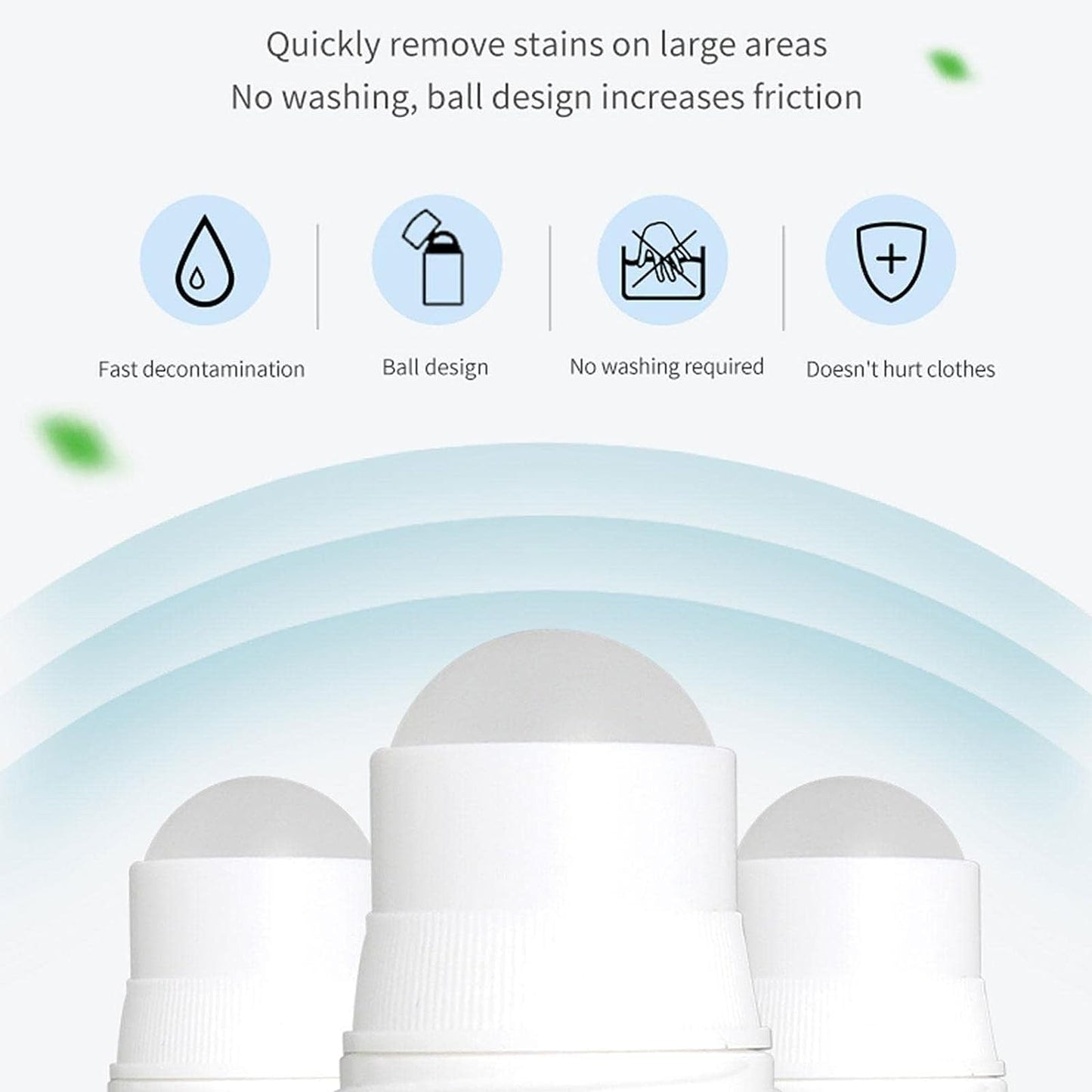 Clothes Stain Remover Bead Emergency Stain Rescue Roller Cleaner for Various Fabrics