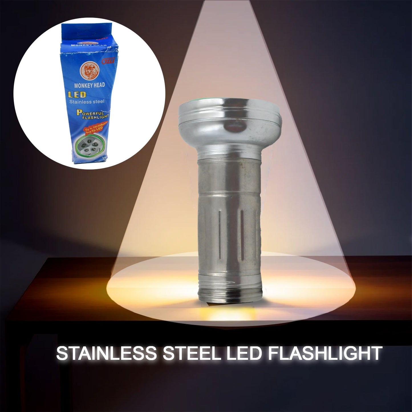 Nostalgic Portable Flashlight – Simple Iron Outdoor Old-Fashioned Torch Light